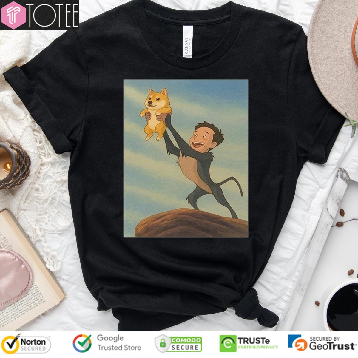 The Lion King Parody Elon Musk Doge T-Shirt