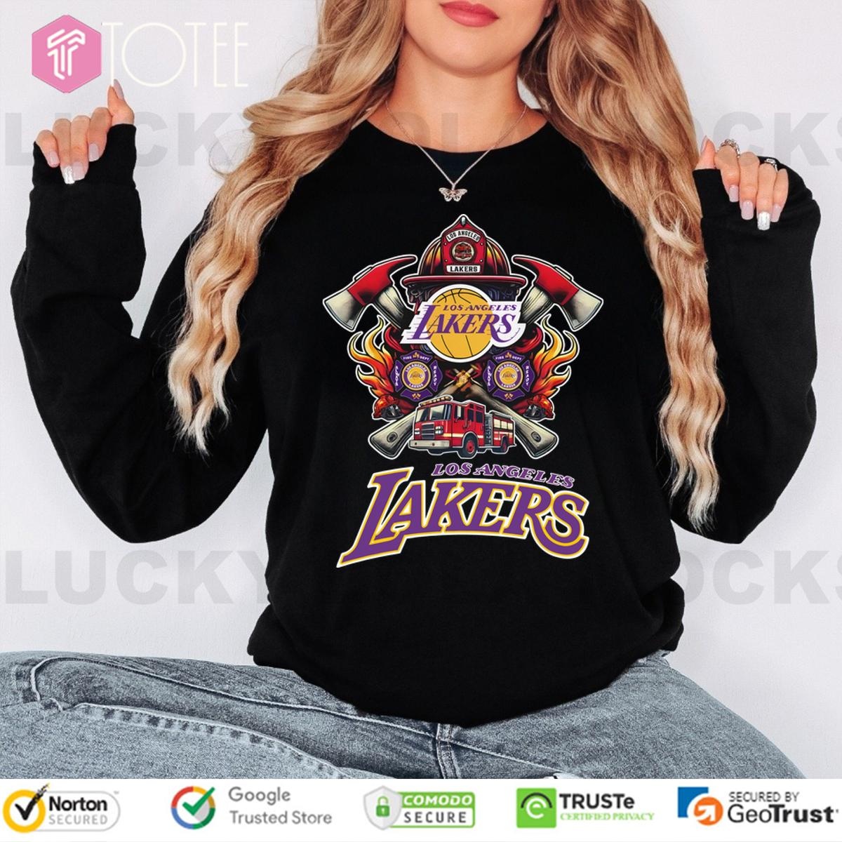 Los Angeles Lakers Firefighter Dept Long Sleeve