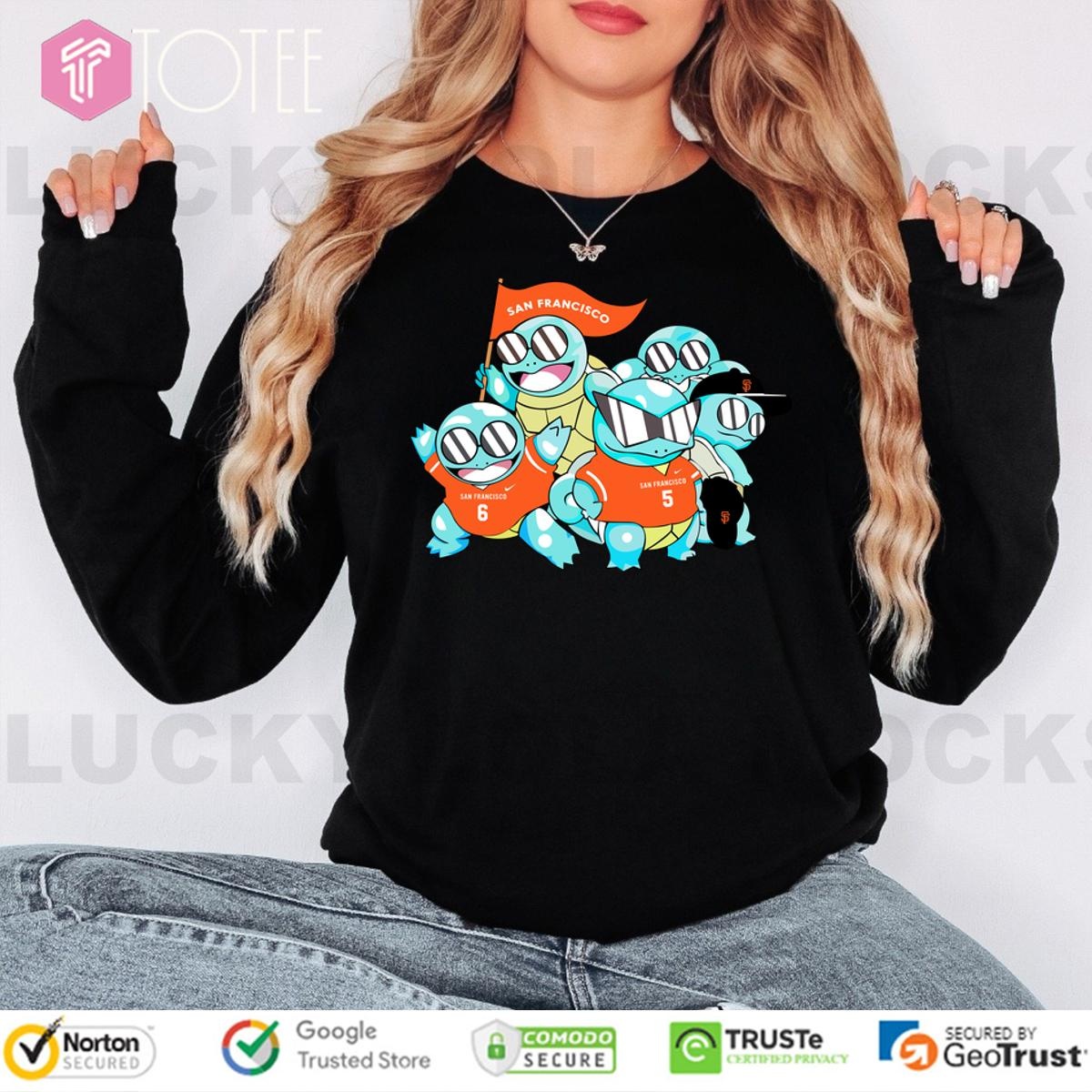 Official San Francisco Giants Pokemon Squirtle Long Sleeve