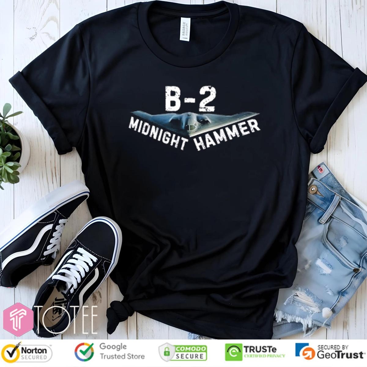 Midnight Hammer Military B2 Stealth Jet T-shirt