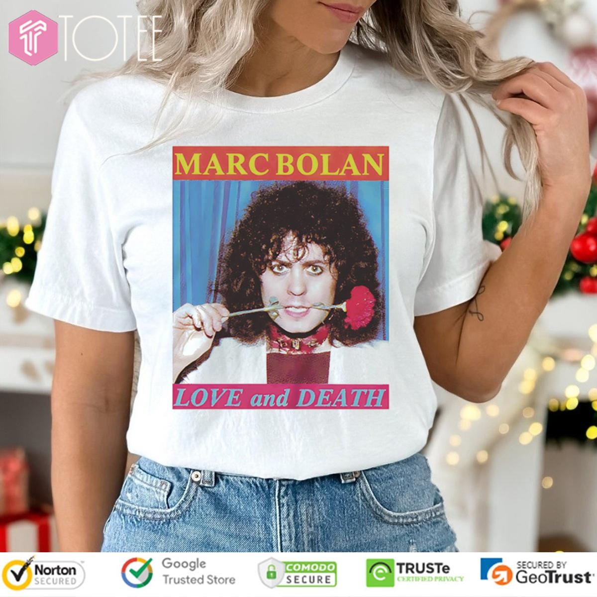 Marc Bolan Love And Death Vintage T-shirt