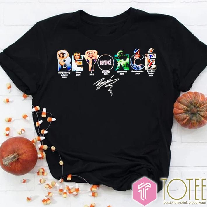 Beyonce Albums Signature T-shirt