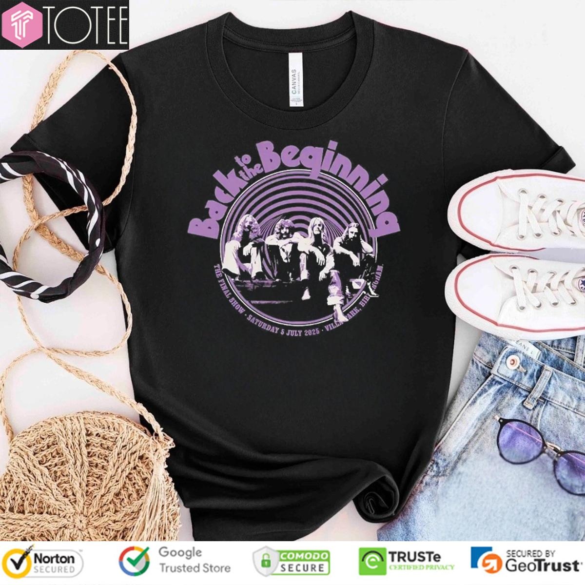 Black Sabbath Back To The Beginning The Final Show Saturday 5 July T-shirt