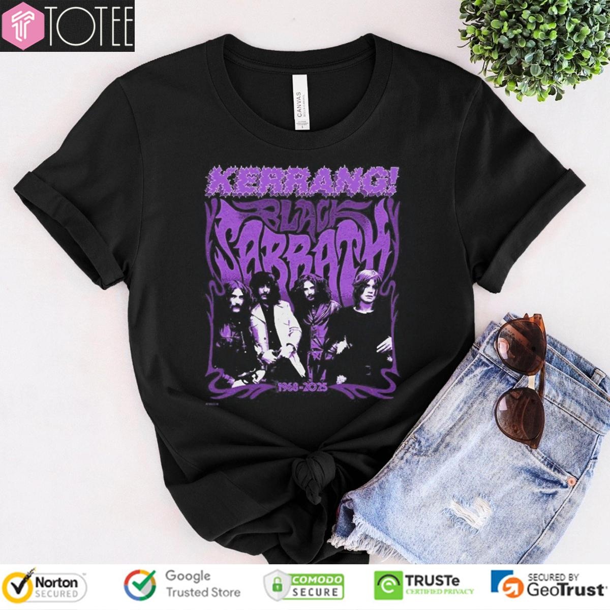 Black Sabbath X Kerrang 1968-2025 T-shirt