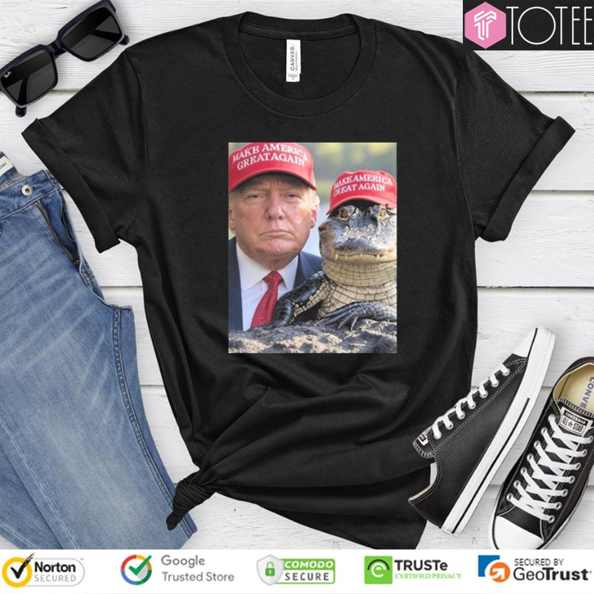 Donald Trump Alligator Alcatraz Make America Great Again T-shirt