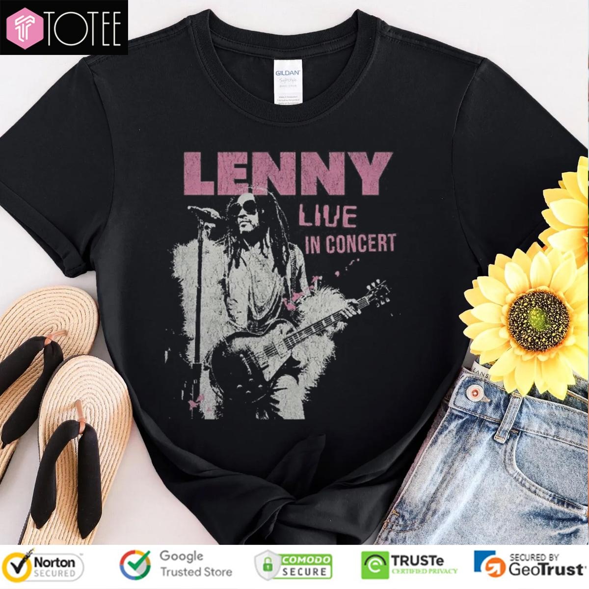 Lenny Kravitz With Guitar Live In Concert T-shirt