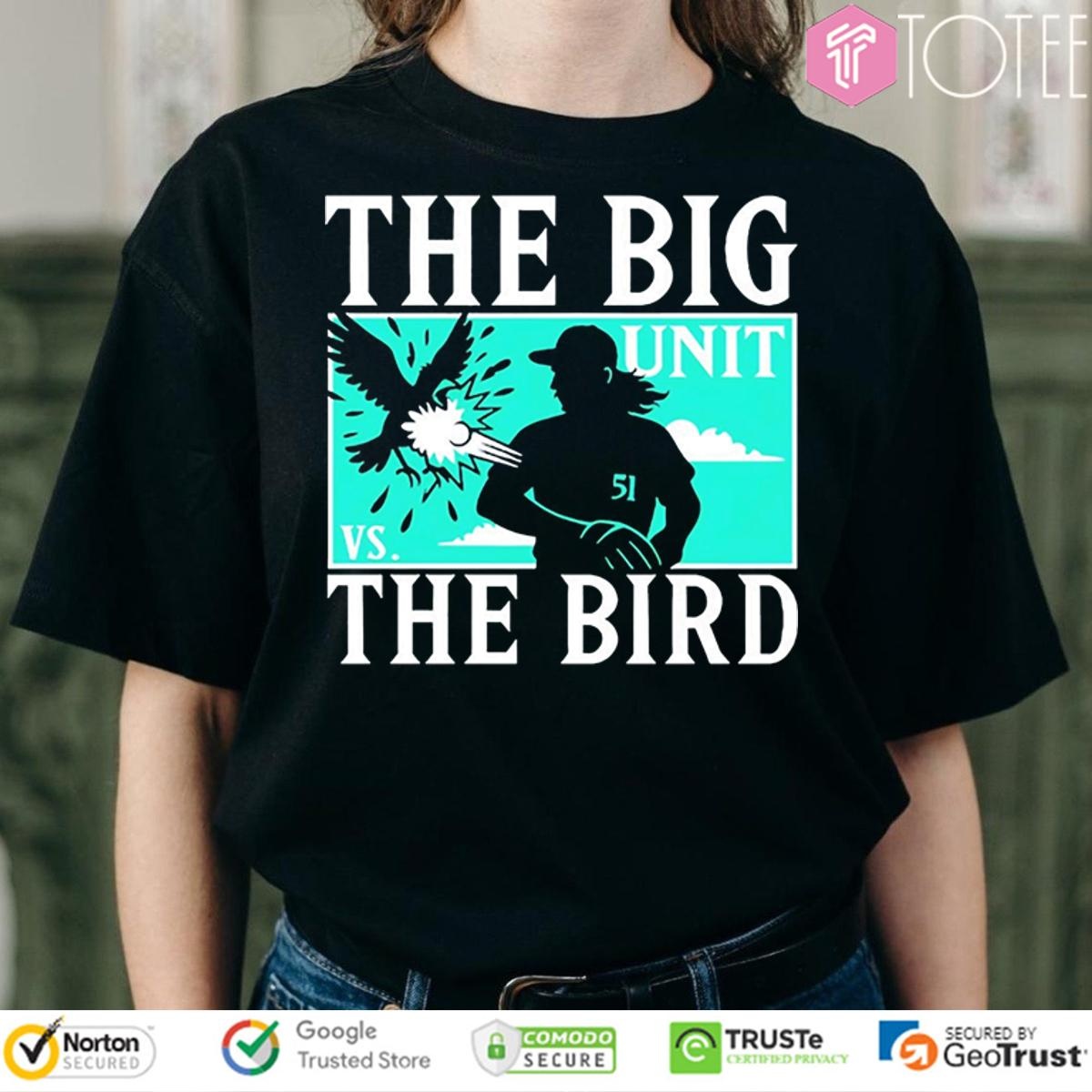 The Big Unit Randy Johnson Arizona Diamondbacks The Bird T-shirt