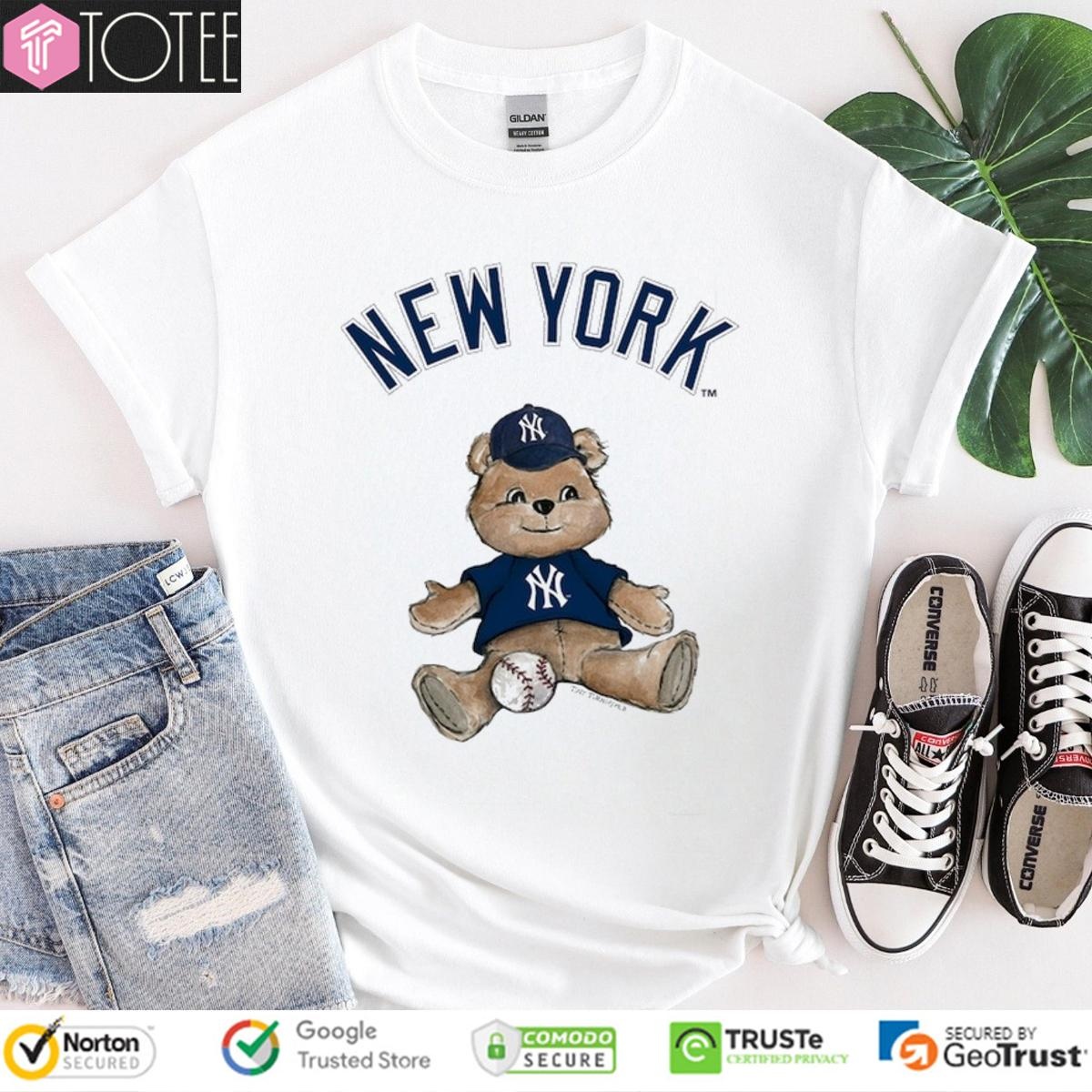 New York Yankees Baseball X Tiny Turnip Teddy Bear T-shirt