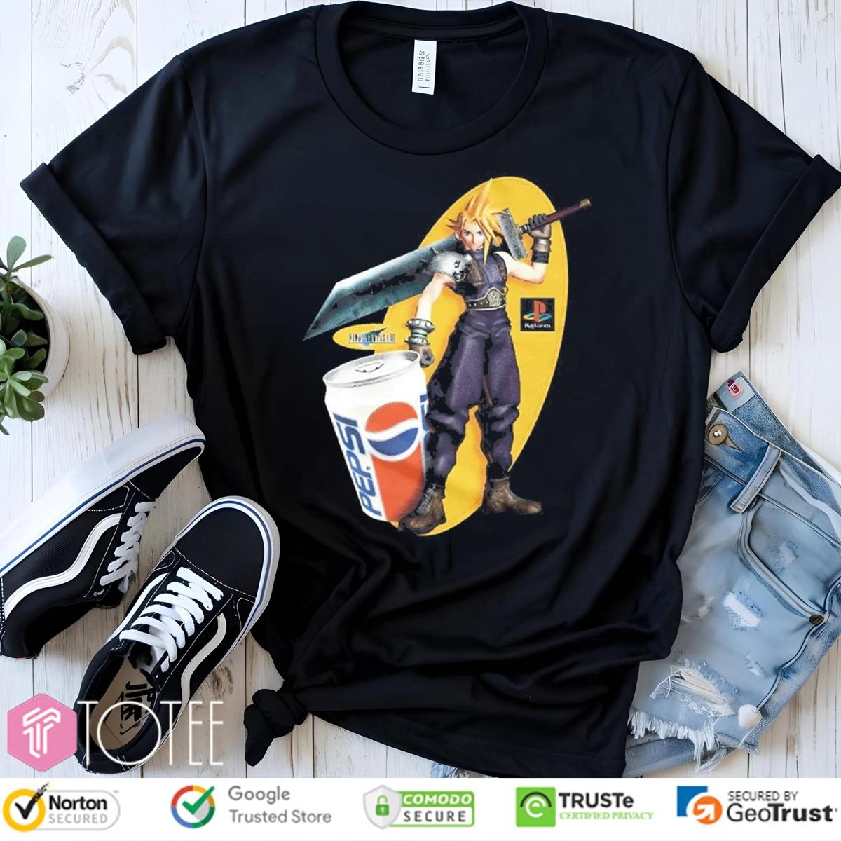 Pepsi X Cloud Strife Final Fantasy T-shirt